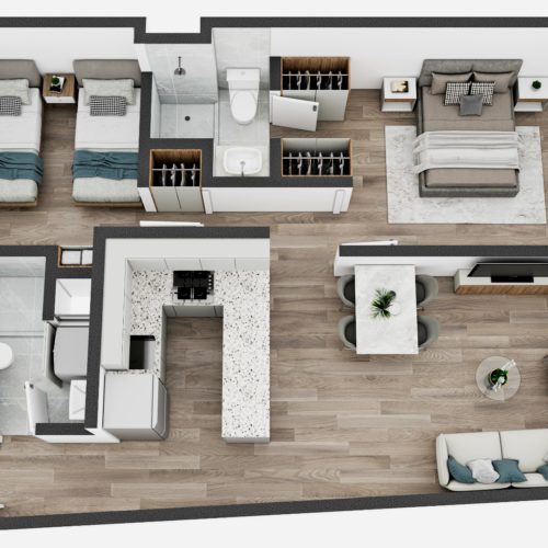 Dpto. 301 - 401 - 501