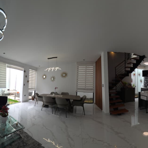 Vista Panorámica - Sala, Comedor, Cocina